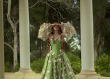 Spring Flowers Removable Puff Sleeves