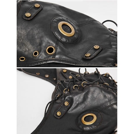Punk Trapper Hat With Goggles Steampunk Earflap Bomber Hat
