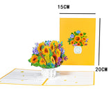 Pop-Up Flower Card 3D Greeting Card