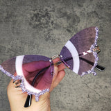 Diamond Butterfly Sunglasses