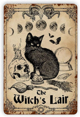 "Into the Forest I Go, To Lose My Mind and Find My Soul" and other Witch Themed Tin Signs