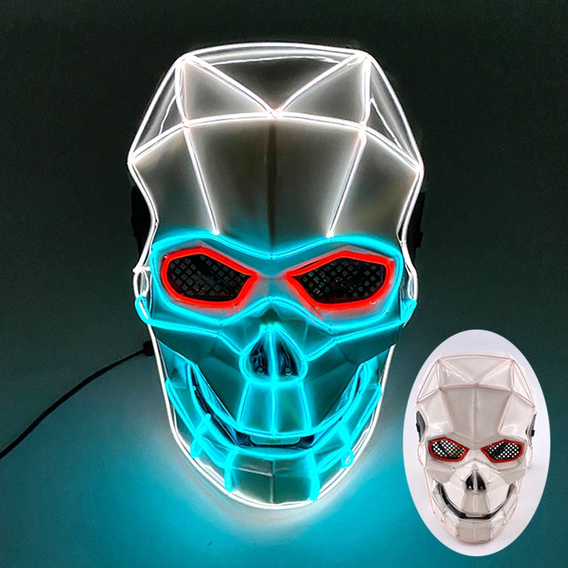 Glowing Cosplay LED Joker Masks