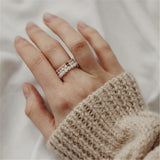 Bohemian Natural Stone Bead Rings