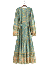 River Moss Boho Maxi Dress