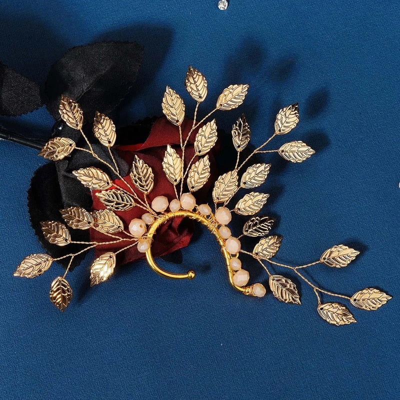 Golden Leaves Ear Cuff