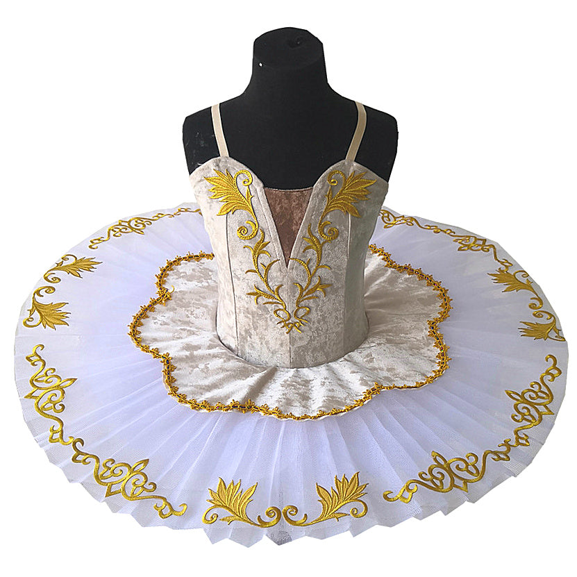Velvety Top Embroidered Ballet Tutus Kids and Adult Ballerinas