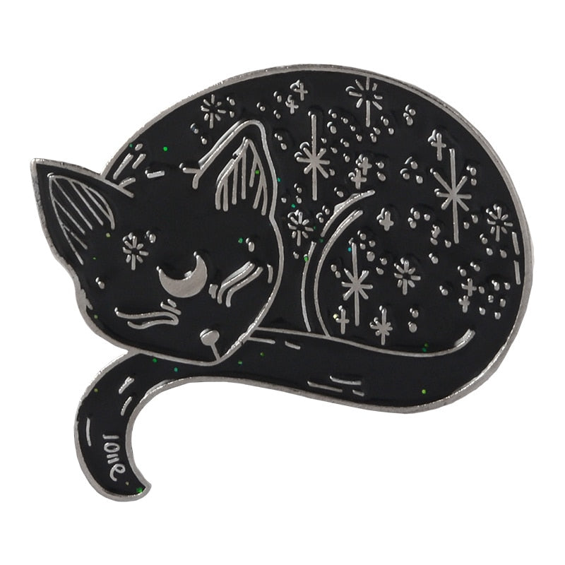 Halloween Cats Enamel Pins
