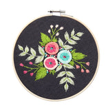 Meadow Flowers Embroidery Starter Kit With Pattern and Instructions and Hoop
