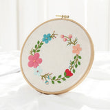 Meadow Flowers Embroidery Starter Kit With Pattern and Instructions and Hoop