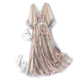 Mulberry Silk Summer Floral Dress