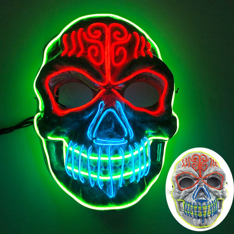Glowing Cosplay LED Joker Masks