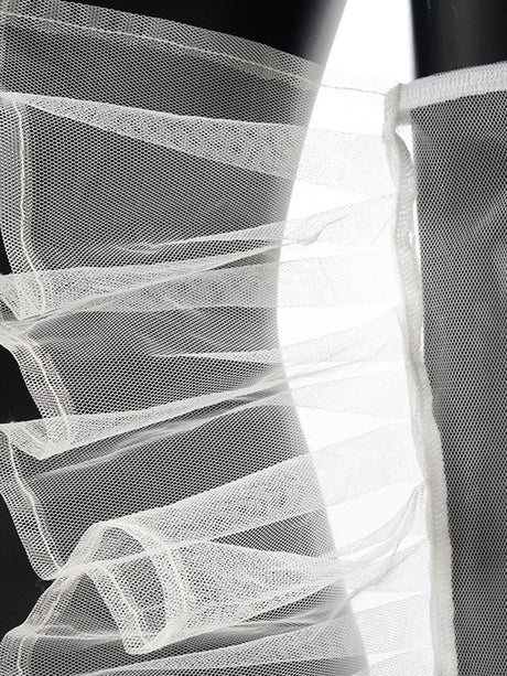 Sheer Ruffles Long Gloves