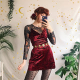 Celestial Mesh Sun Moon Long Sleeve T-Shirt