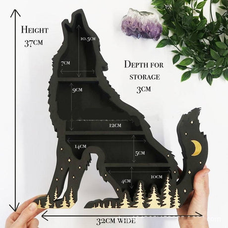Wooden Crystal Display Shelves
