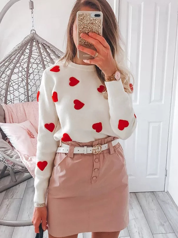 Love Confetti Heart Sweater