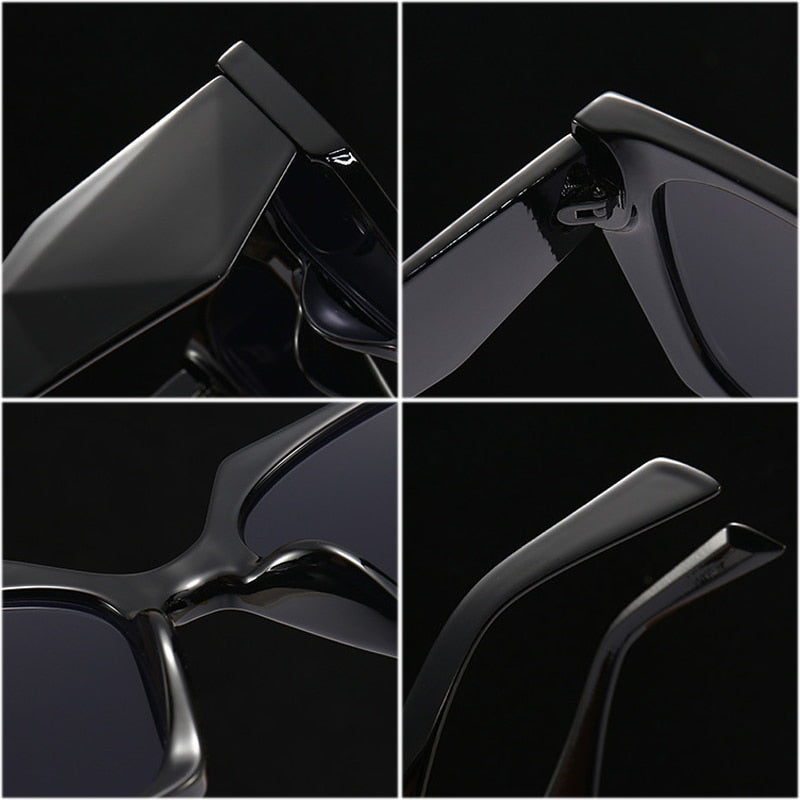 Rainbow Cats Eye Polygon Sunglasses