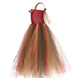 Woodland Fairy Princess Costume for Girls Fancy Tutu Dress with Wings