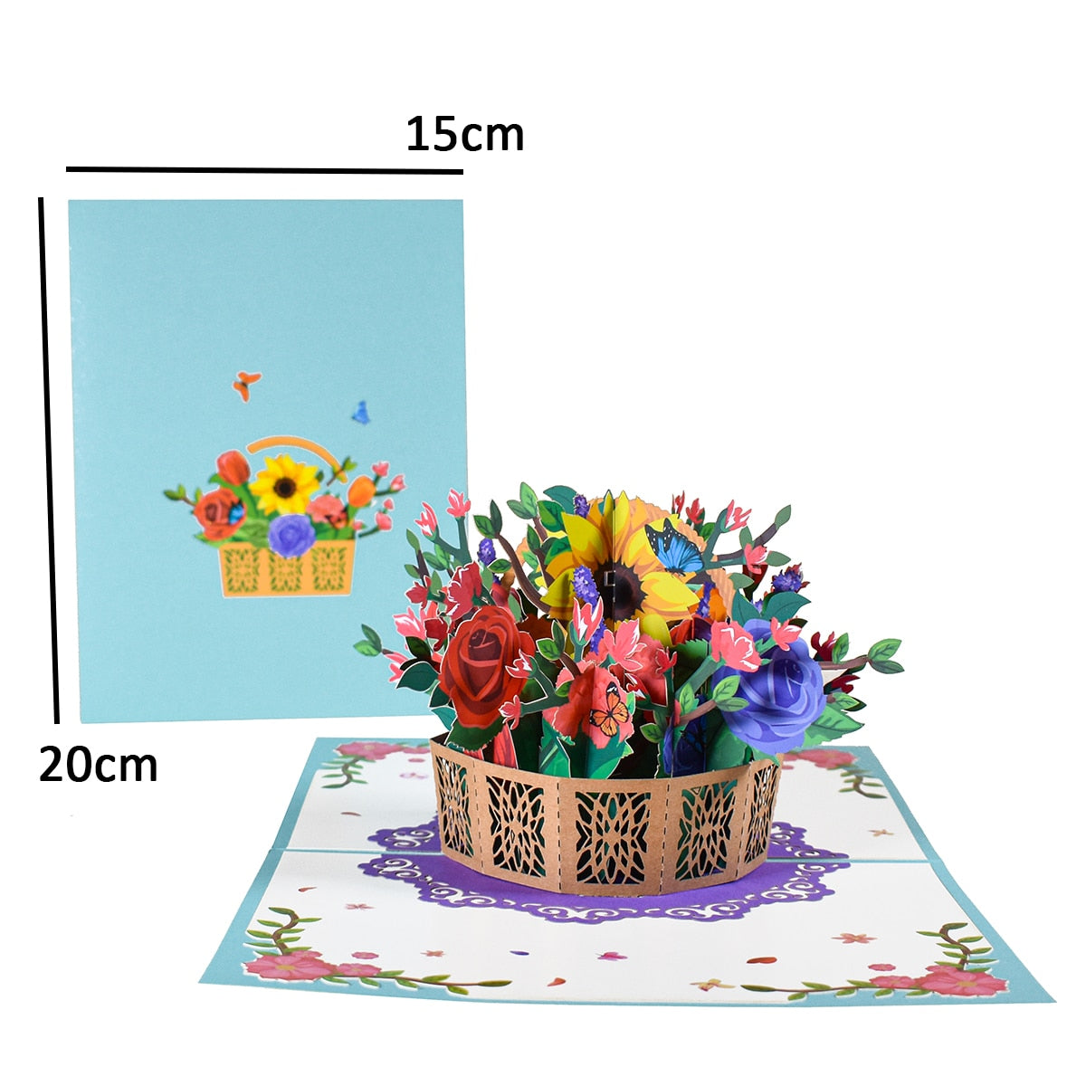 Pop-Up Flower Card 3D Greeting Card