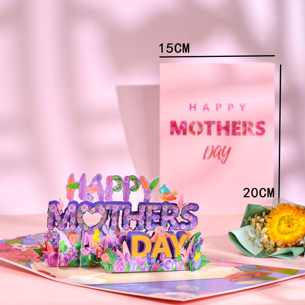 Pop-Up Flower Card 3D Greeting Card