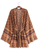 River Moss Boho Short Kimono