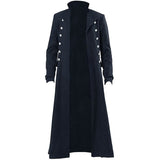 Mens Steampunk Tailcoat Costume Jacket Long Coat