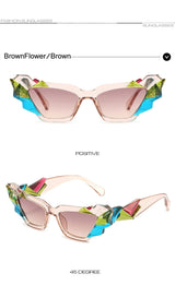 Franny's Fragmented Cat eye Sunglasses