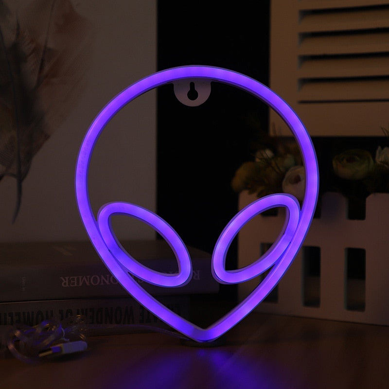 Planets & Astronauts Neon Lights LED Night Lights