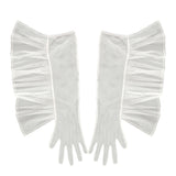 Sheer Ruffles Long Gloves