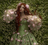 Spring Flowers Removable Puff Sleeves