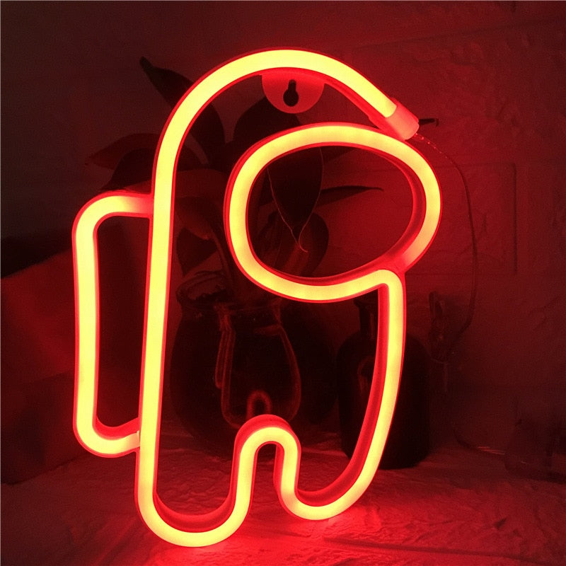 Planets & Astronauts Neon Lights LED Night Lights