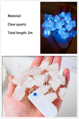2M Natural Quartz Crystal Energy String Lights
