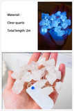 2M Natural Quartz Crystal Energy String Lights