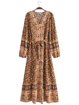 River Moss Boho Maxi Dress