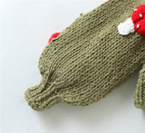 Handmade Mushroom Sweater Knit Cardigan