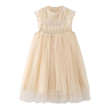 Girls Summer Flower Tulle Lace Dress Photoshoot Dress