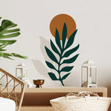 Boho Sun Leaf Mural Removable Peel and Stick Wall Decal Sticker