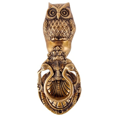 Victorian Brass Owl Door Knocker