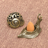 Brass Snail Incense Burner Holder