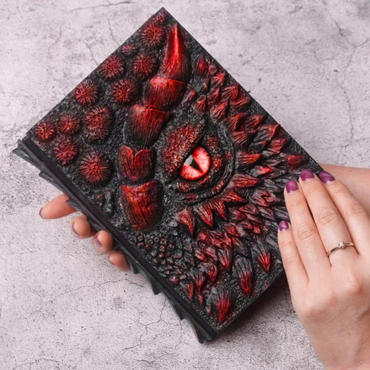 Dragon's Eye Embossed Resin Notebook A5 Journal