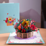 Pop-Up Flower Card 3D Greeting Card