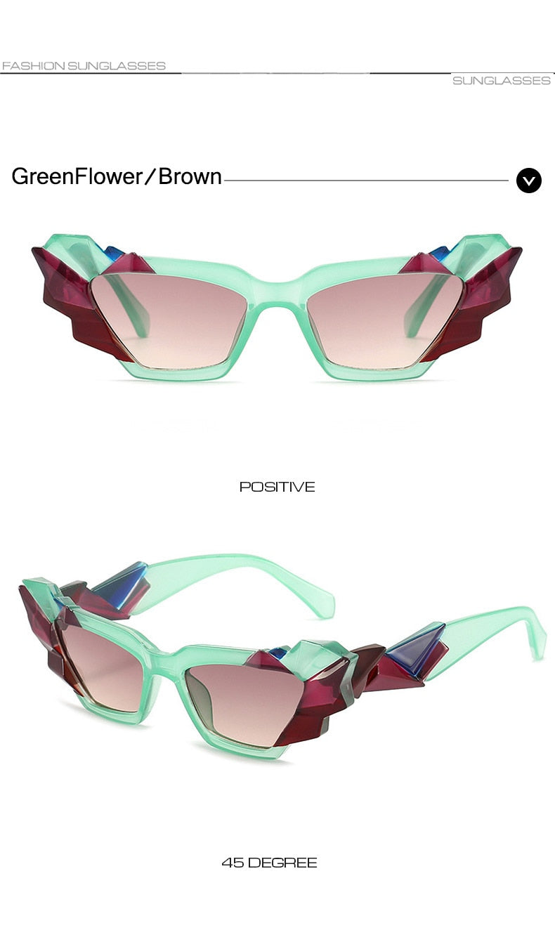 Franny's Fragmented Cat eye Sunglasses