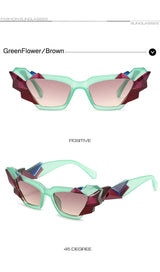 Franny's Fragmented Cat eye Sunglasses
