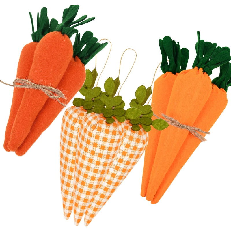 Easter Cotton Carrots Decoration Gifts