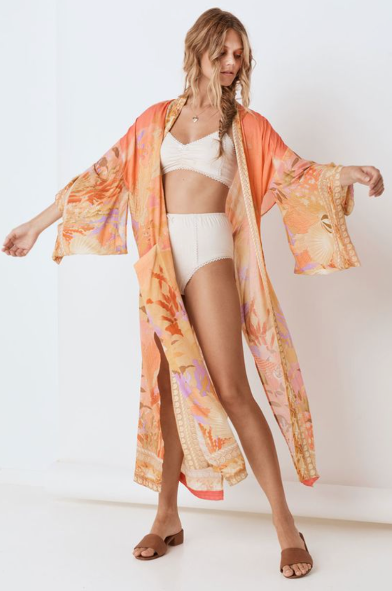 Mermaid Coral's Kimono