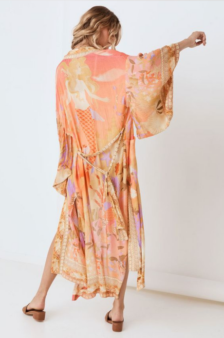 Mermaid Coral's Kimono