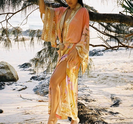 Mermaid Coral's Kimono