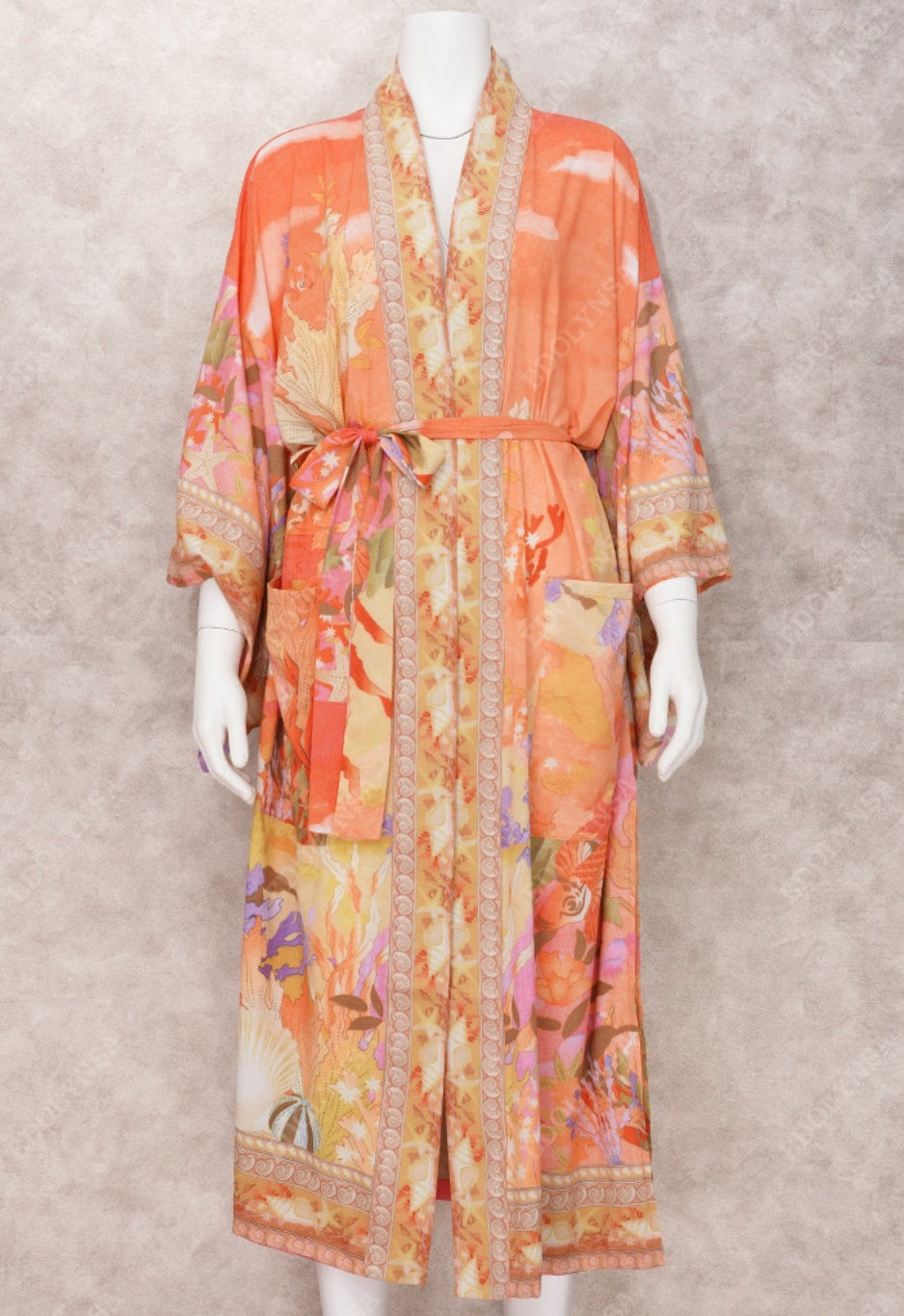 Mermaid Coral's Kimono