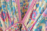 Peacock Print Summer Boho Dress Three Colours