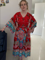 Boho Maxi Kimono Dress