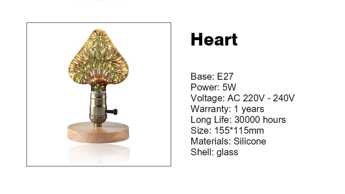 Starburst LED Fancy Schmancy Edison Light Bulbs